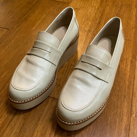Anthropologie Ilana Platform Loafers in Cream, Size 37 - Picture 12 of 14